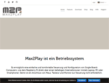 Tablet Screenshot of max2play.com